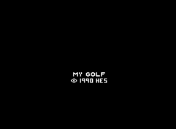 My Golf Title Screen